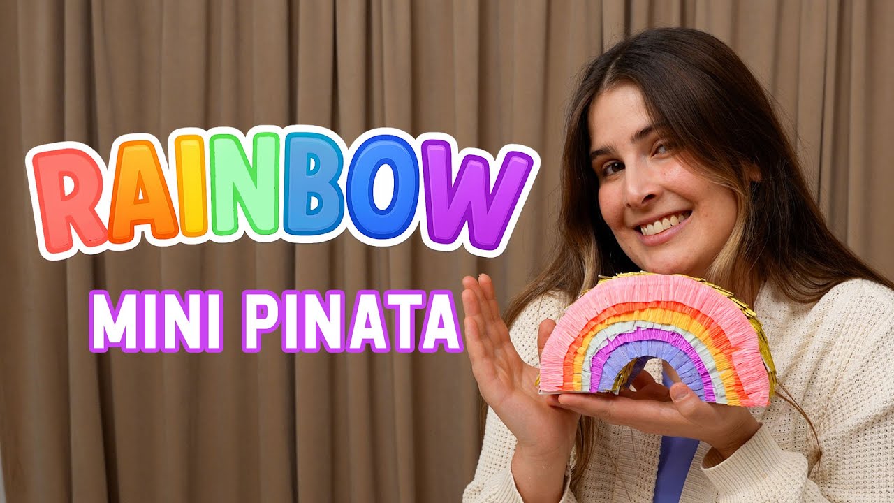Easy Rainbow Mini Pinata