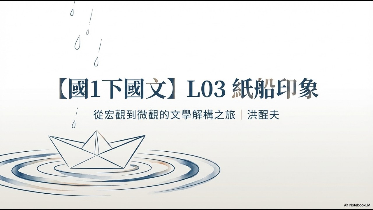 【國1下國文】L03 紙船印象