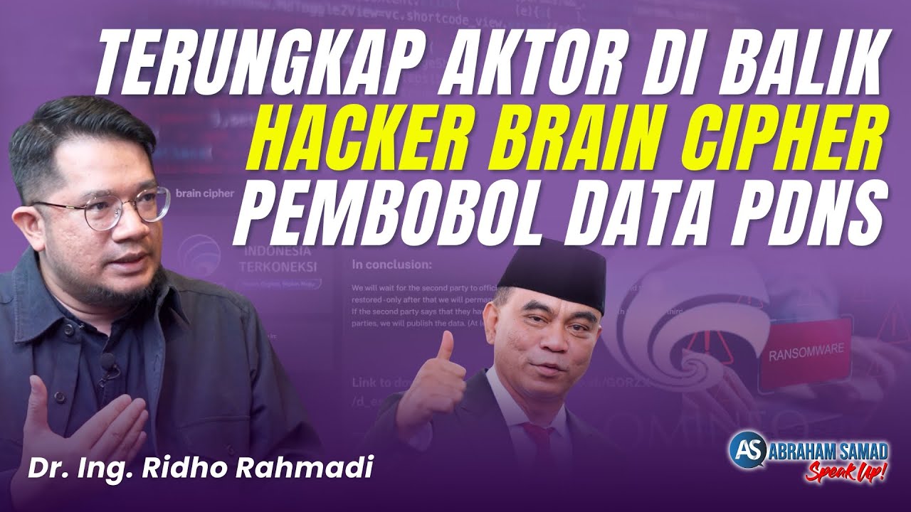 Terungkap Aktor di Balik Hacker Brain Cipher Pembobol Data PDNS | #SPEAKUP