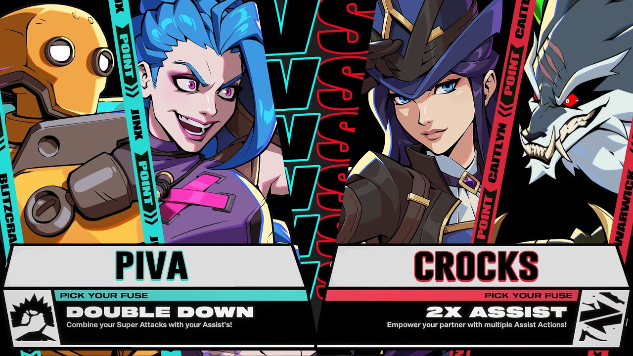 Piva (Jinx / Blitzcrank) vs Crocks (Caitlyn / Warwick) - 2XKO