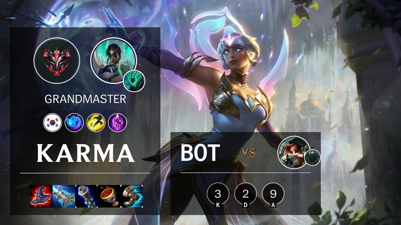 Karma Bot vs Miss Fortune - KR Grandmaster Patch 10.4