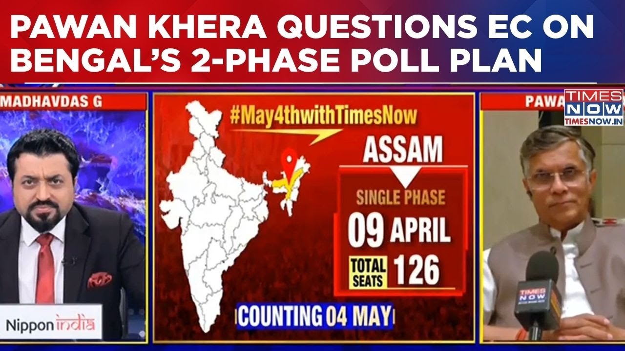 Pawan Khera Questions EC Over Bengal’s Two-Phase Poll Plan; Congress Raises Concerns | Watch