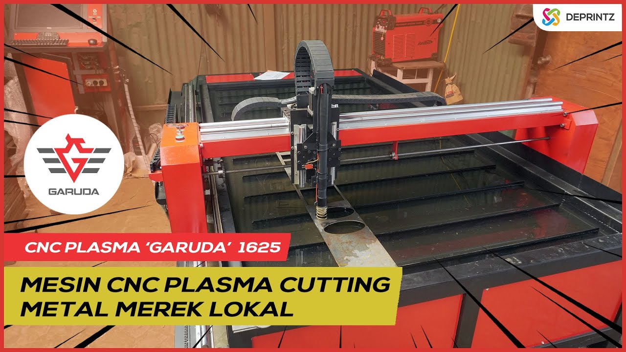 Mesin CNC Plasma Merek Lokal Yang LENGKAP & AWET - Review CNC Plasma Cutting Metal GARUDA 1325