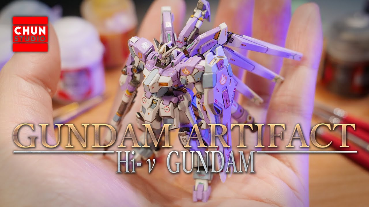 最小海牛挺立於掌心 |Hi-νガンダム ガンダムアーティファクト |Hi-ν Gundam Gundam Artifact |微縮鋼彈全塗裝