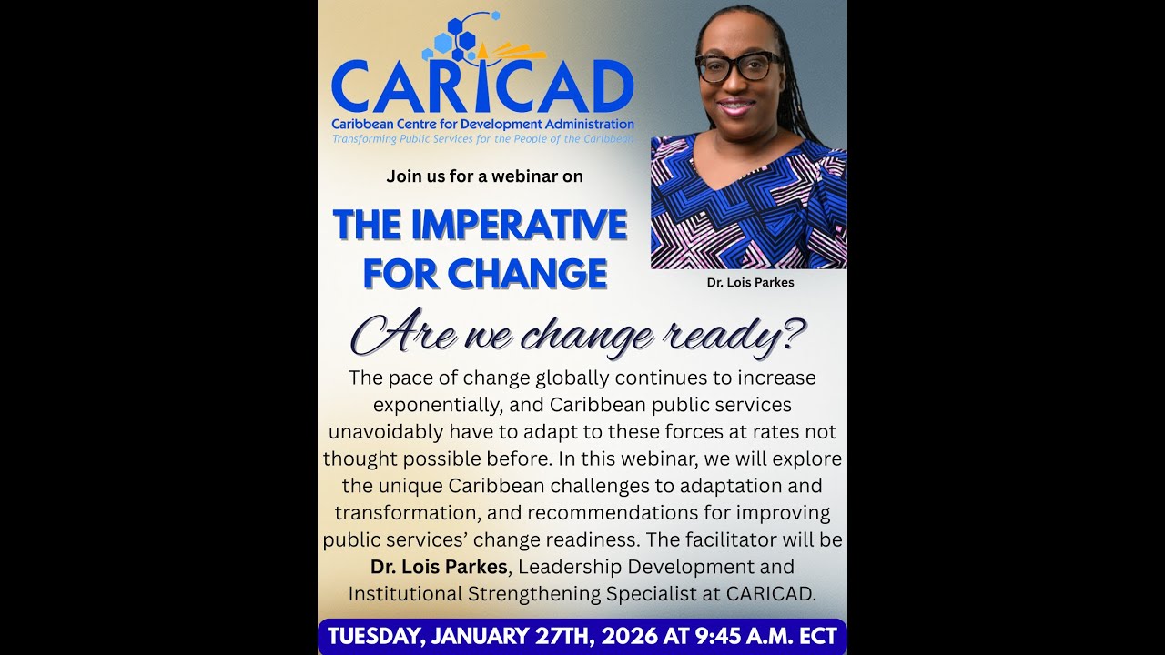 CARICAD Webinar: The Imperative for Change - Are we change ready?