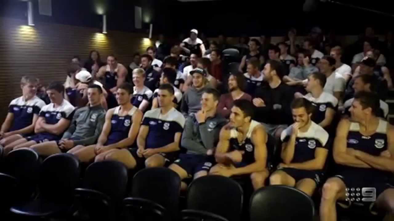 Hughesy sprays the Geelong Cats
