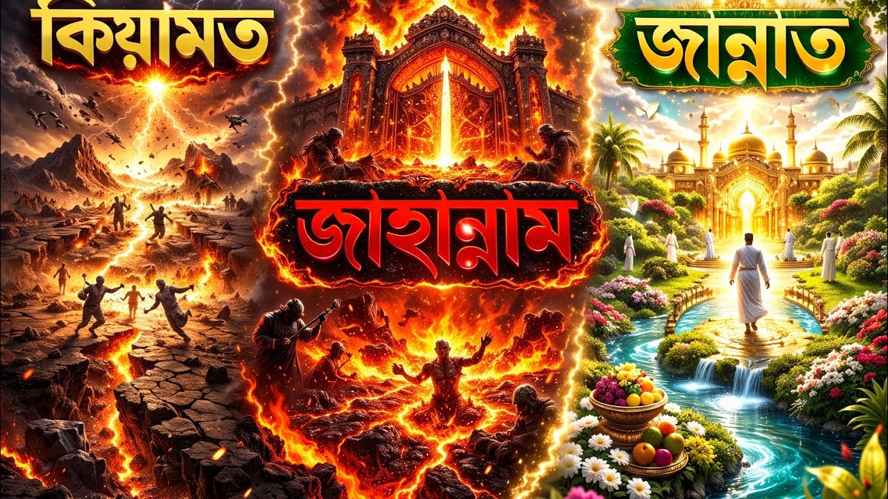 কিয়ামতের ভয়াবহ বর্ণনা | শুরু থেকে শেষ পর্যন্ত | যা শুনলে কলিজা কেঁপে উঠবে