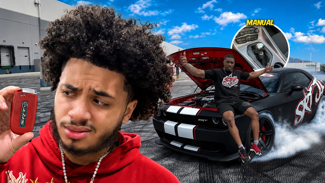 HE TAUGHT ME HOW TO DRIVE MANUAL IN HIS HELLCAT...