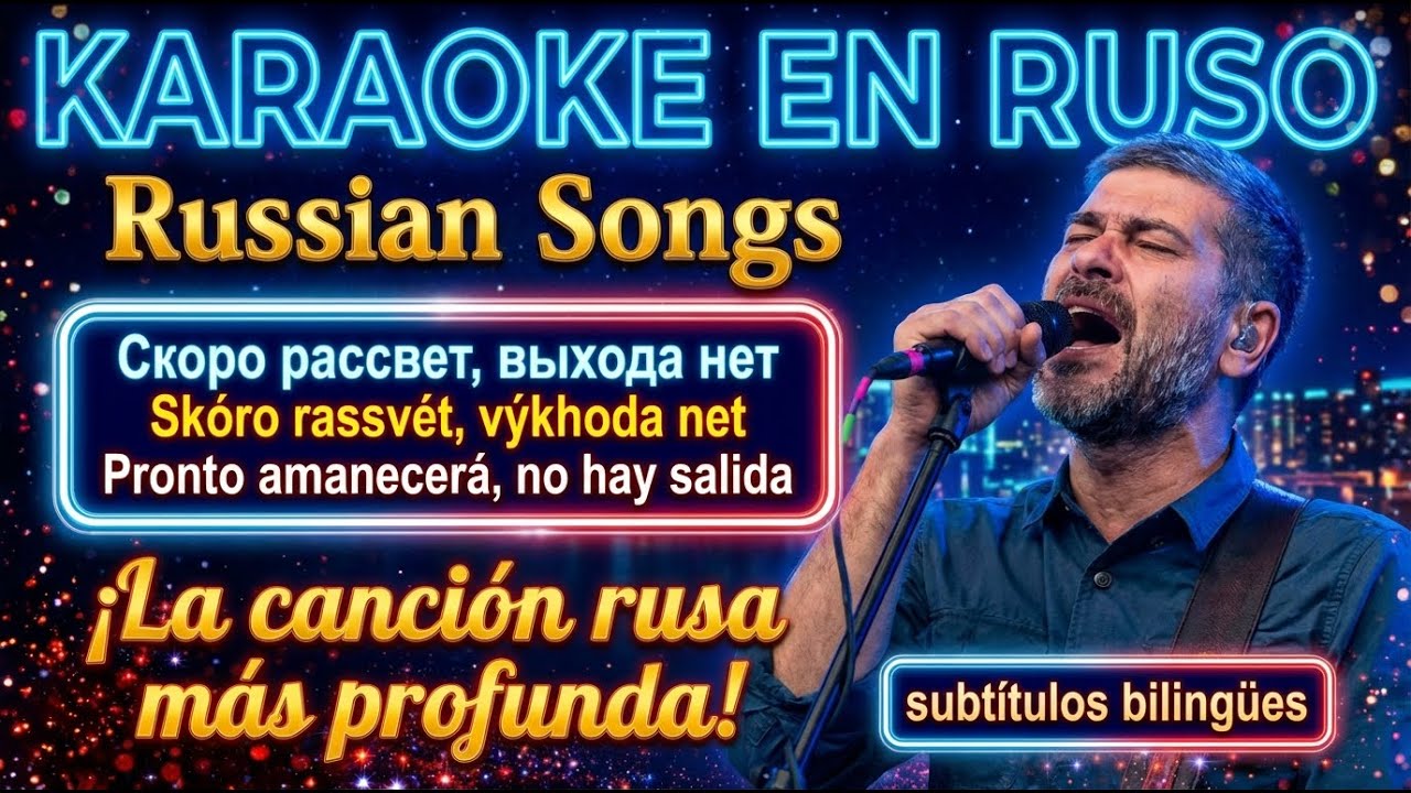 ❌ Karaoke Ruso OSCURO | «Выхода нет» – Сплин | Subtítulos bilingües #aprenderuso #idiomas