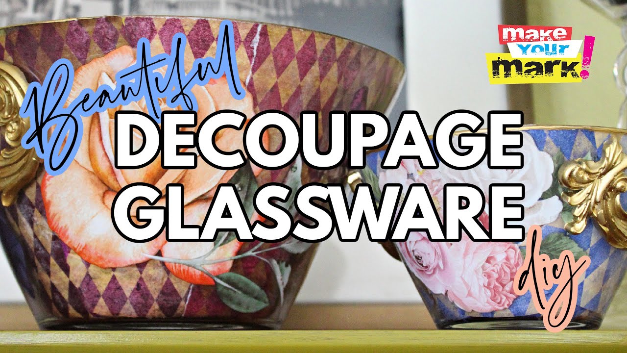Decorative Decoupage Glassware