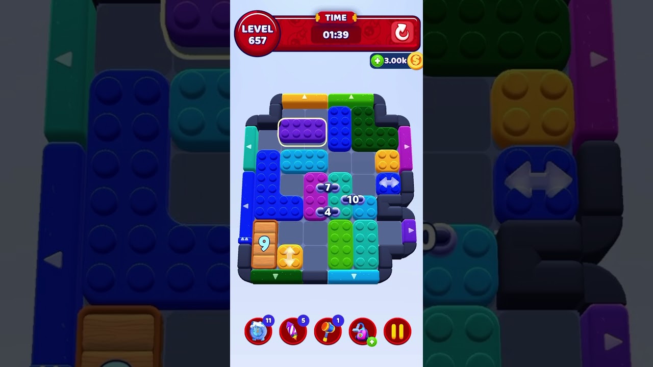 Color Block Jam Updated Level 657 #colorblockjam #colorblockjamgame #walkthrough #games #fungame