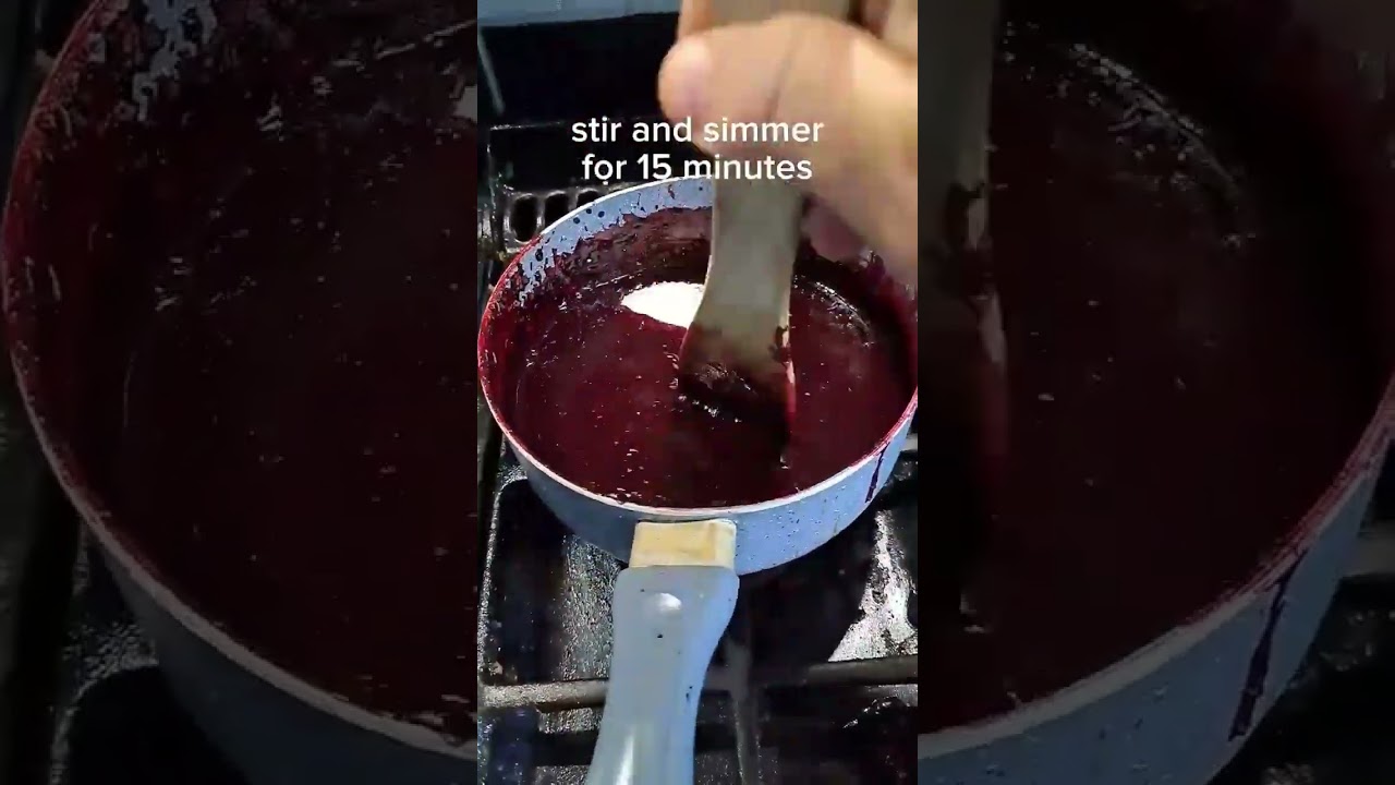 Smooth black currant jam 