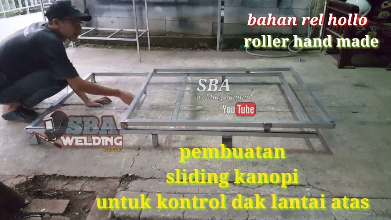 pembuatan sliding kanopi untuk kontrol lantai  atas # by SBA