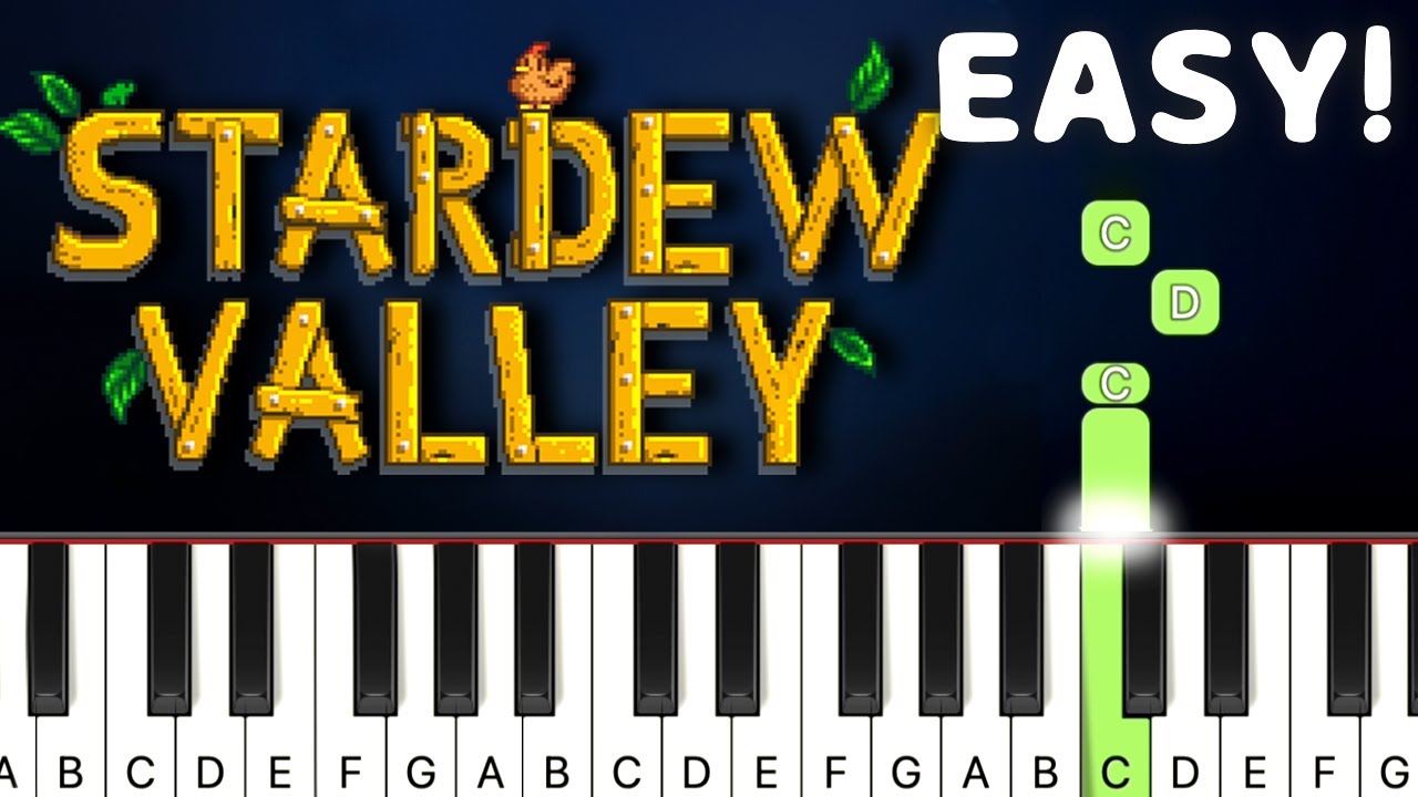 Stardew Valley Overture | EASY / MEDIUM Piano Tutorial