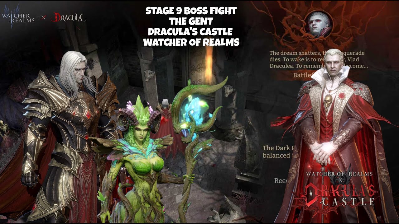 STAGE 9 AUTO CASTING BOSS FIGHT - THE GENT | DRACULA'S CASTLE | WATCHER OF REALMS