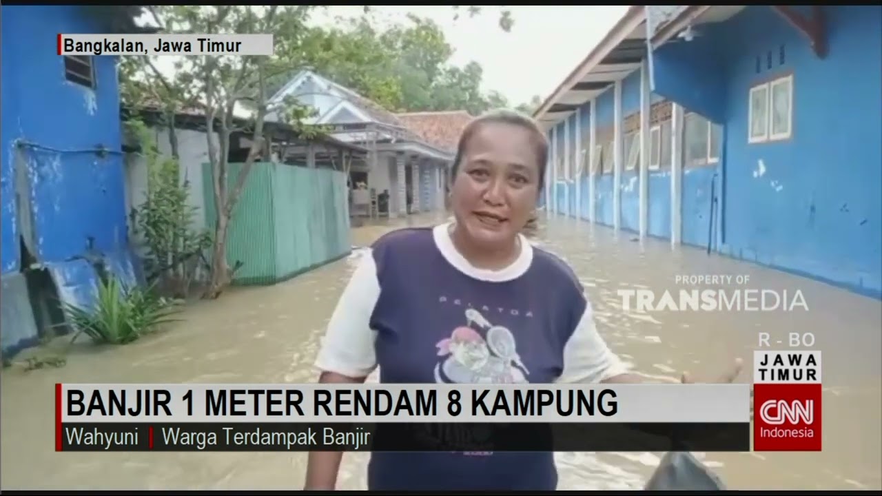 Banjir 1 Meter Rendam 8 Kampung Di Bangkalan Madura
