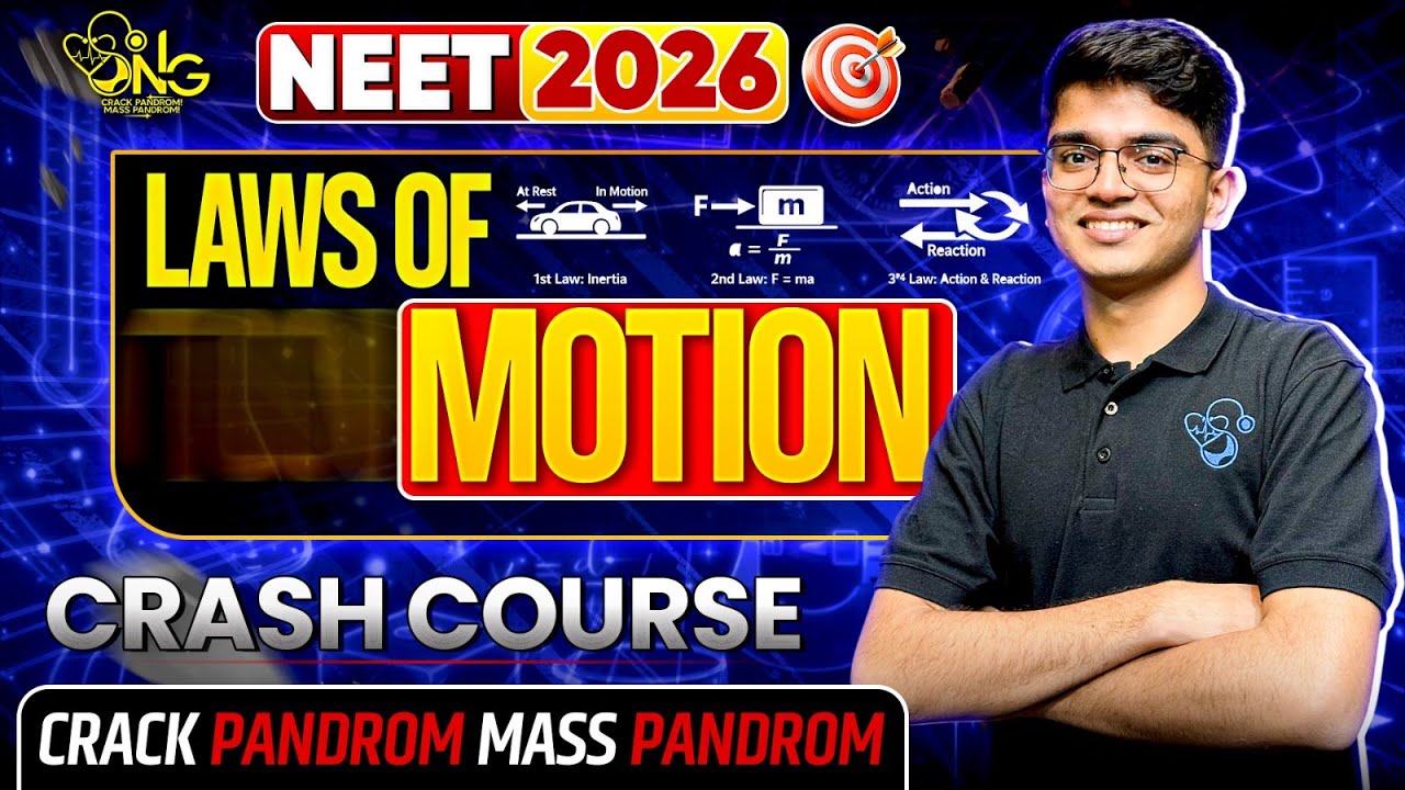 LAWS OF MOTION - ONE SHOT🔥💯VIDAMUYARCHI 2.0 NEET 2026💛🤟BY MMC MEDICO💛🤟#neet2026