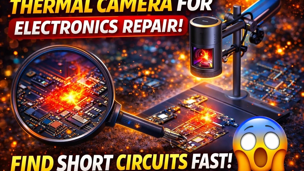 Thermal Camera for Electronics Repair | Find Short Circuits Fast💥🔥