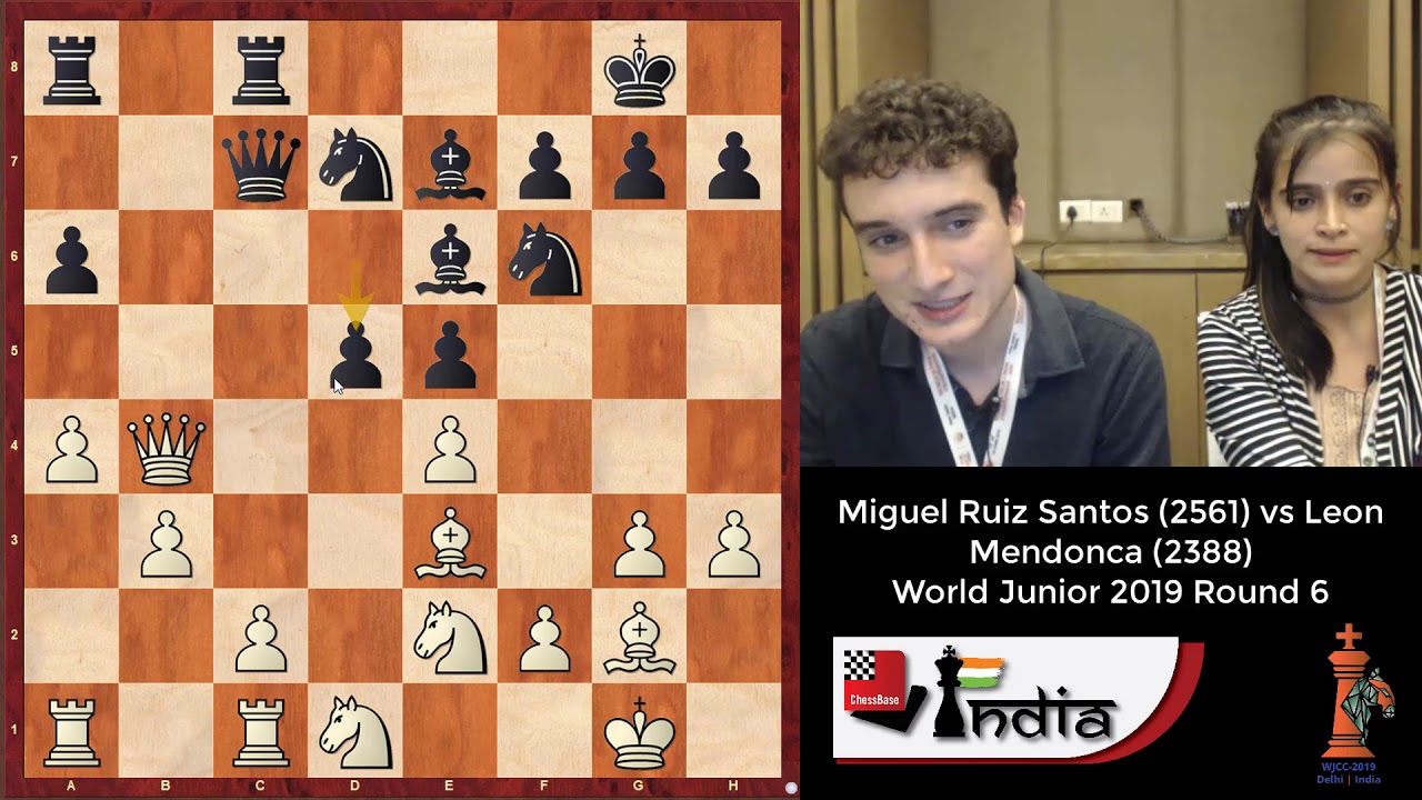 GM Miguel Santos Ruiz, Clase maestra en el mundial juvenil.
