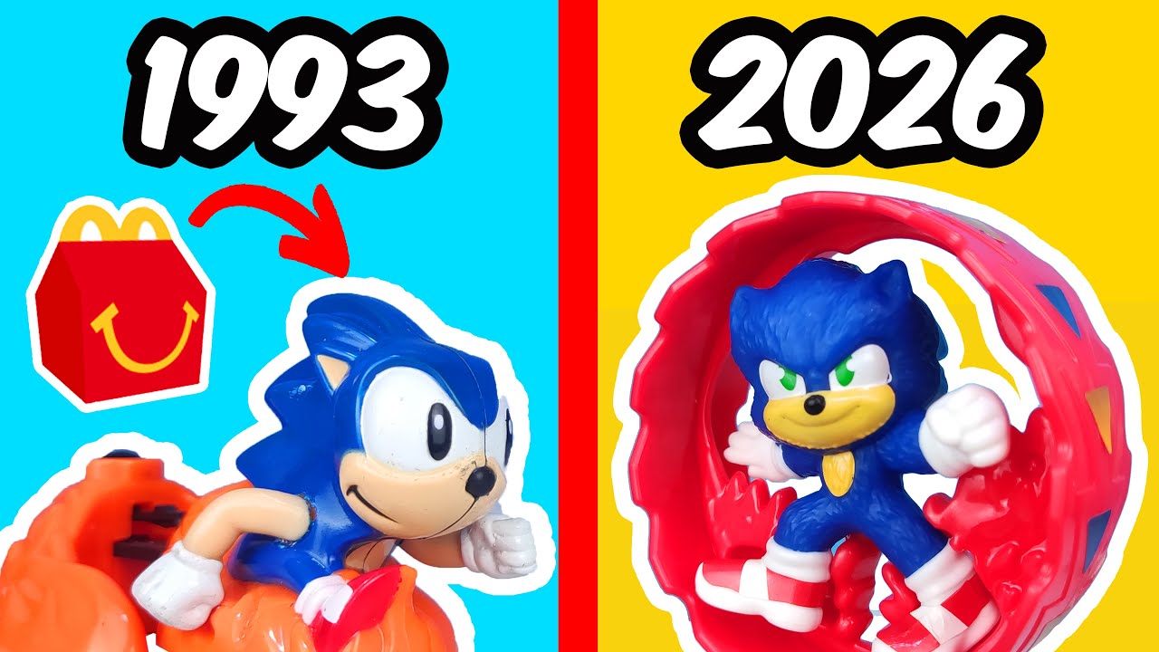 Evolution of Sonic Happy Meal Toys