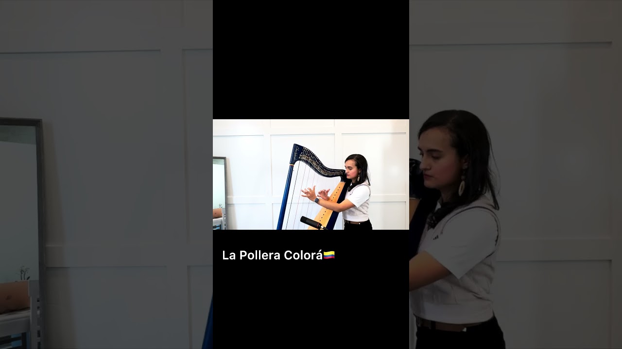 La pollera Color&aacute; #music #harp #arpa #colombia #piano #cover #musica #beautiful #suscribe #latina