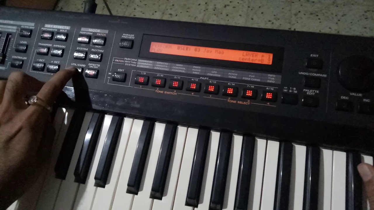 Roland xp 30 tones transfer to roland xp 60 through midi cable..