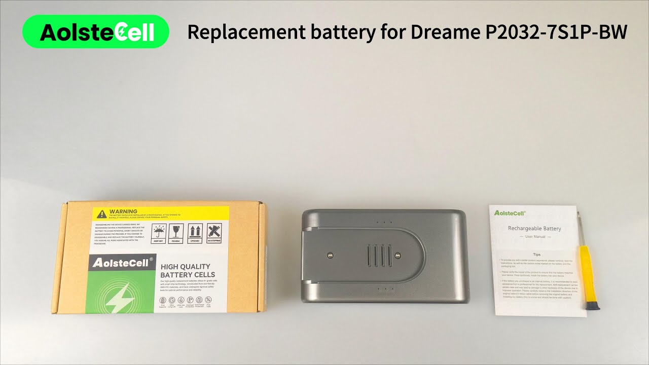 Replacement battery for Dreame P2032-7S1P-BW 25.2V 3000mAh 7 Cells