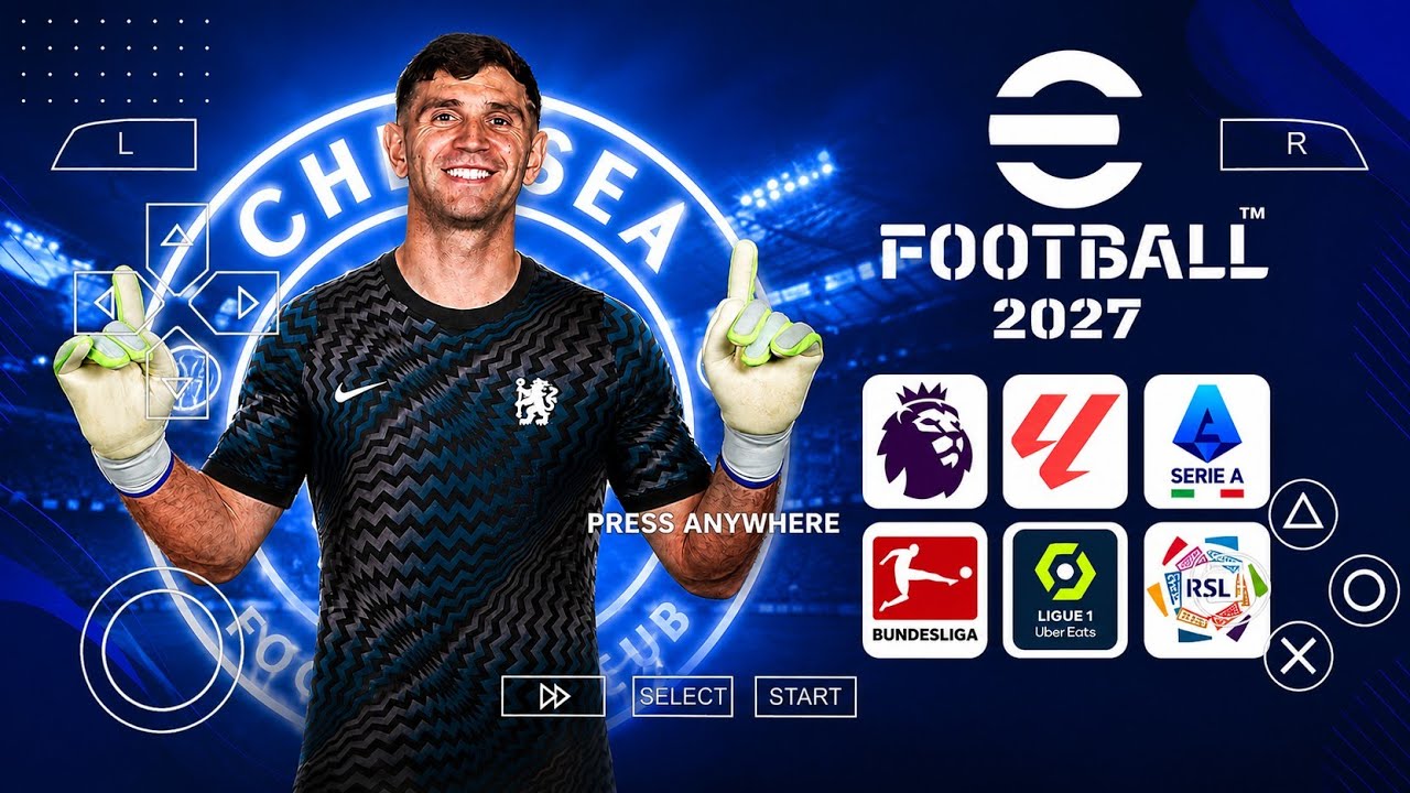 eFootball PES 2027 PPSSPP ISO [БЕЗ ТЕКСТУР И СОХРАНЕНИЙ] НОВАЯ ФОРМА 26/2027 РЕАЛЬНЫЕ ЛИЦА И ТРАН...