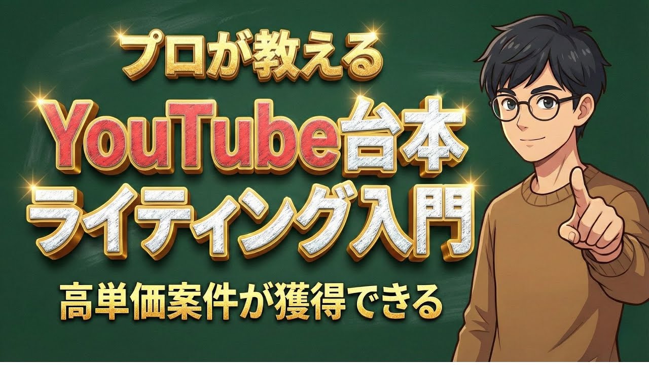 【極秘プロンプト】WEBライターが今すぐ始めるべきYouTube台本制作！スキルを磨けばSEO記事よりも稼げます。最強のプロンプトをプレゼント！