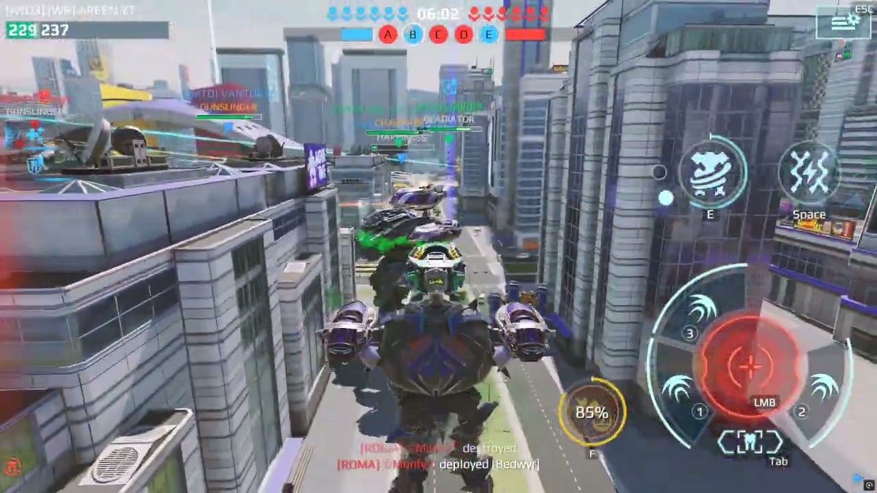 WAR ROBOTS trio gameplay