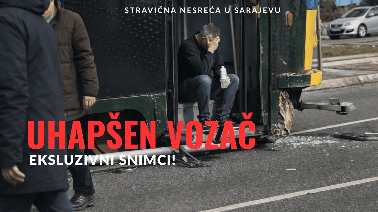 Uhapšen vozač tramvaja u Sarajevu! Ekskluzivni snimci!