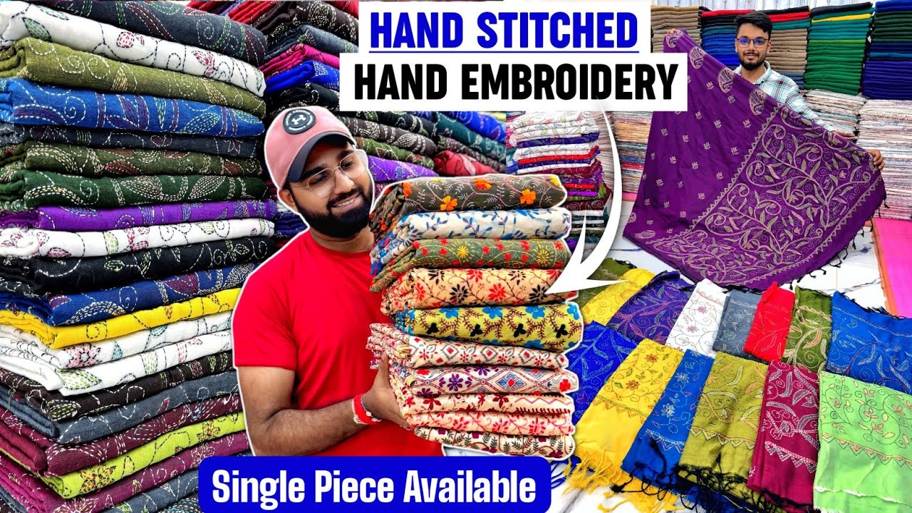 Kolkata Special Hand Stitched & Hand Embroidered Saree Manufacturer 🔥🔥 Handwork Saree Wholesaler 😮😮