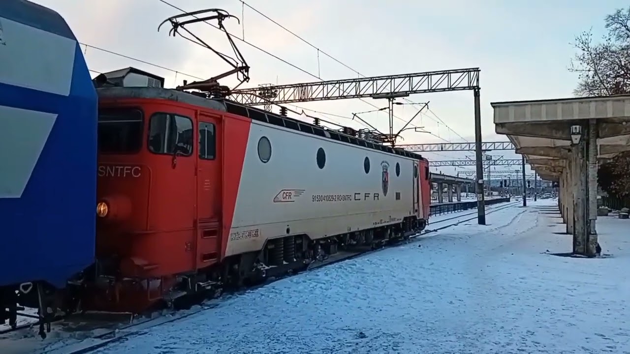 Activitate feroviară în gara Bacău (12.01.2024)