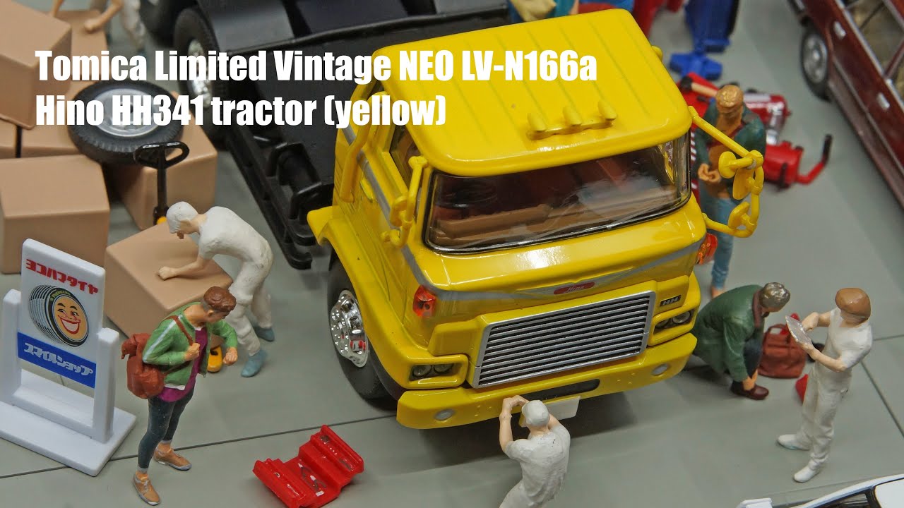 Tomytec Tomica Limited Vintage NEO LV-N166a Hino HH341 tractor (yellow) 日野HH341黃色