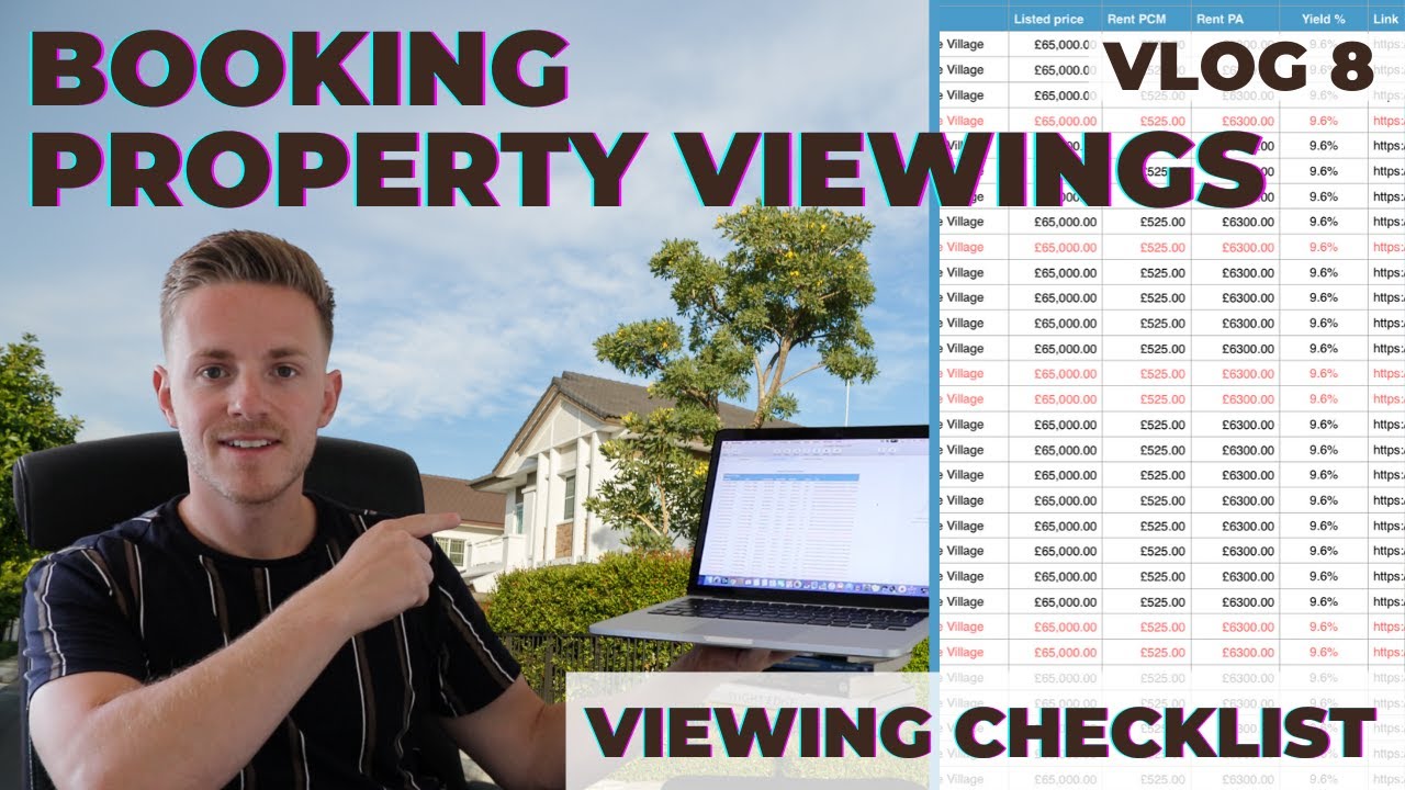 Booking and Viewing Properties. Things to look for on a house viewing, viewing checklist, Vlog 8