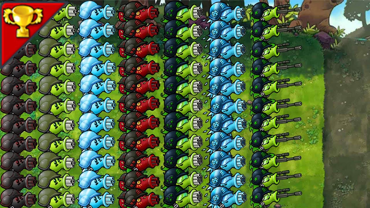 All Ultimate Pea Plants VS 100Jold Dr. Zomboss-------Plants vs Zombies