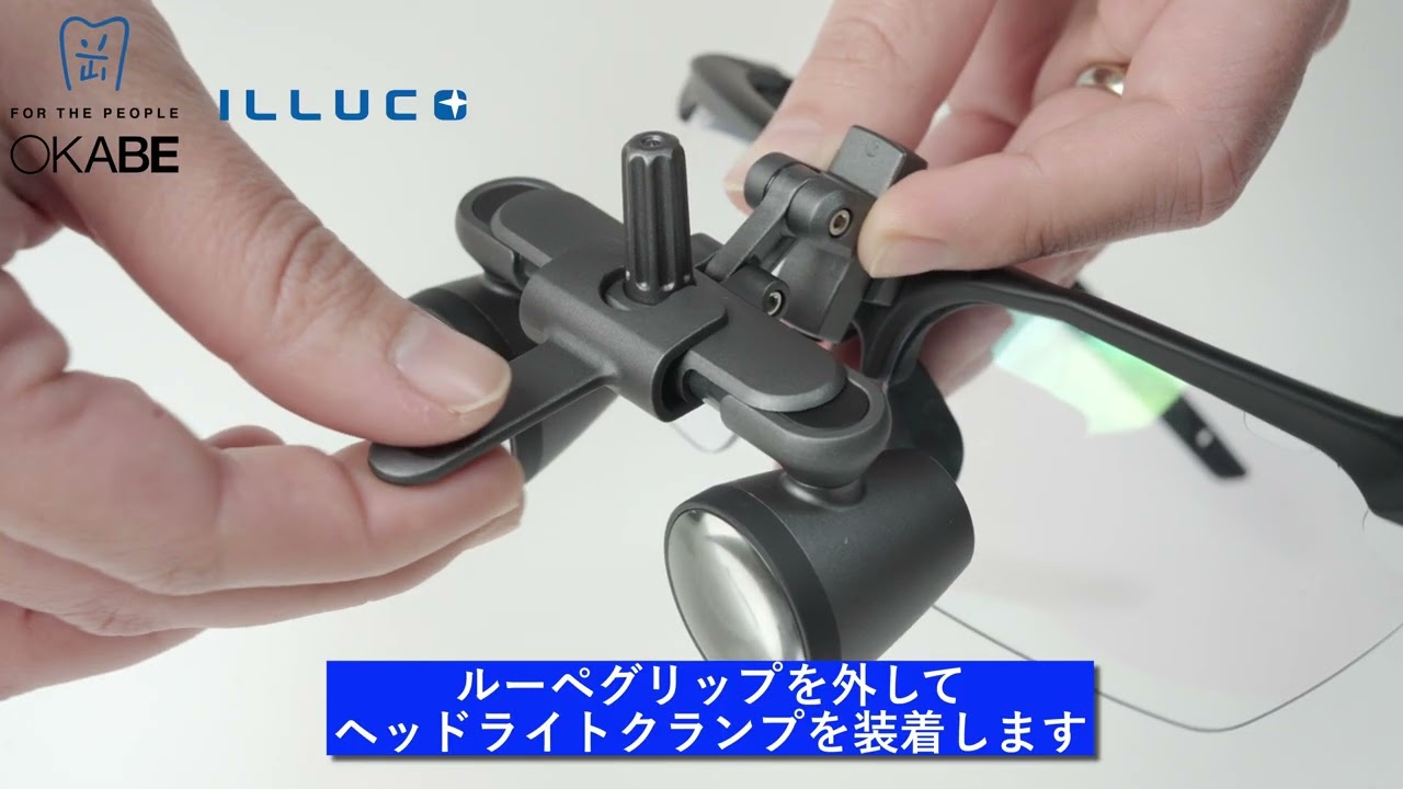 ILLUCOフリップアップルーペ＆ワイヤレスヘッドライト装着方法