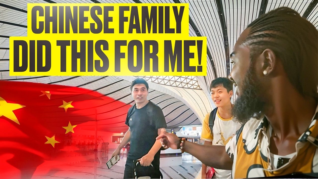 CHINESE FAMILY MEETS A BLACKMAN AT A NEW AIRPORT IN CHINA AND THIS HAPPENED!