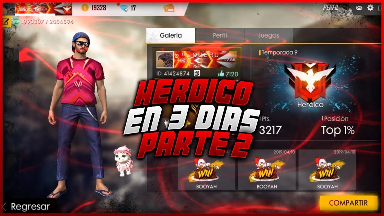 ASÍ SE SUBE A HEROICO EN 3 DÍAS TEMPORADA #9 PARTE 2 #Freefire #QueruGames