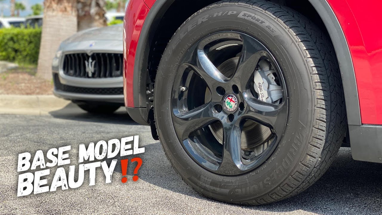 Stock BLACKED OUT Wheels On A Stock Stelvio Looks THIS Good?!