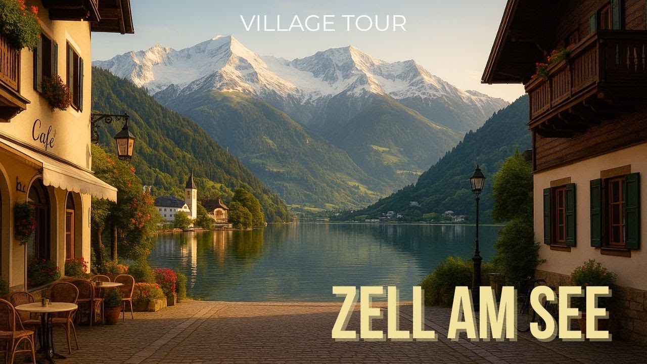 Zell am See Walking Tour | Peaceful Village Walk with Natural Sounds, Austria 4K