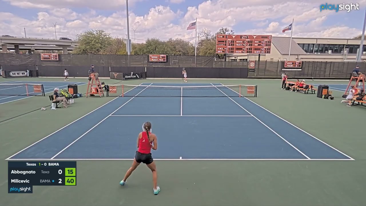 Women's singles 5 -  UTA v ALABAMA -  5 3 26