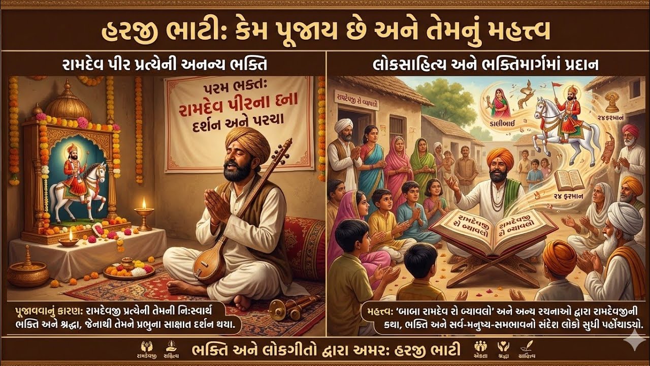 હરજી ભાટી કેમ પૂજાય છે અને તેમનું મહત્ત્વ શું છે,🤔🔱🙏#trending#viral#viralvideo#ramapir#bhatije#video