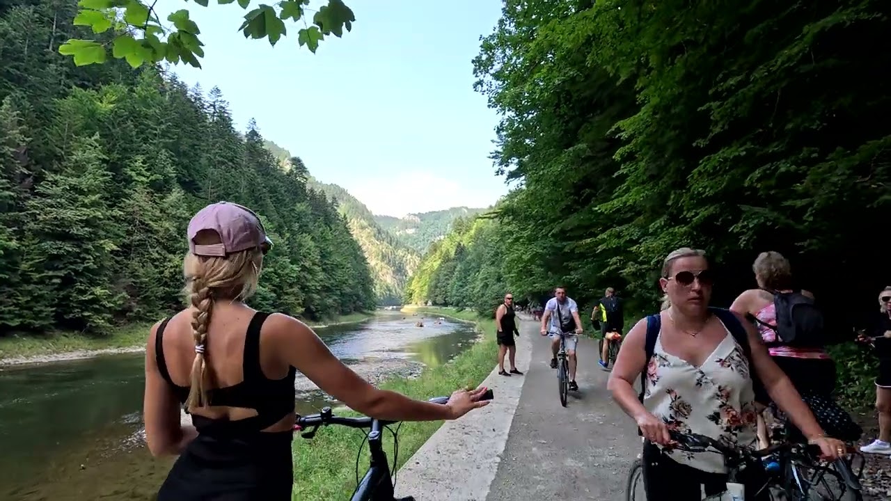 Pieniny - spacer wzdłuż Dunajca z miejscowości Červený Kláštor do Szczawnicy (4K)