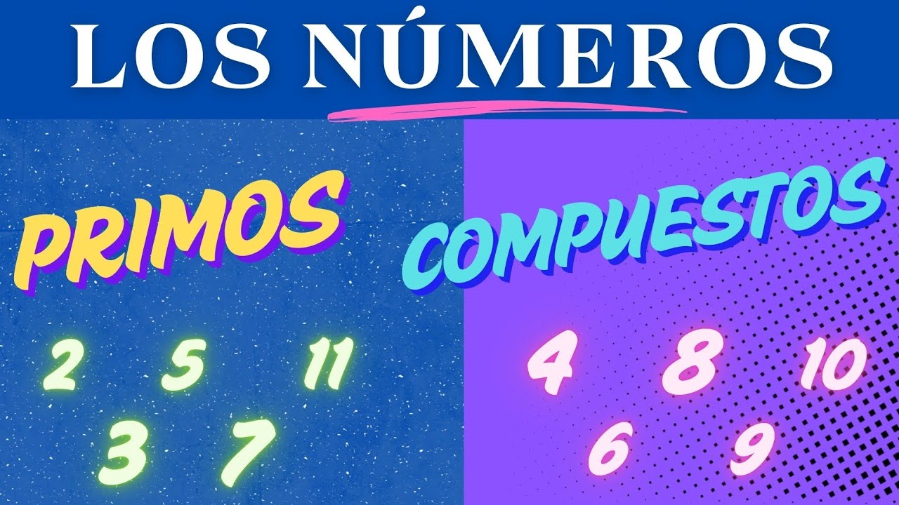 Números primos y compuestos - Video educativo para niñ@s.