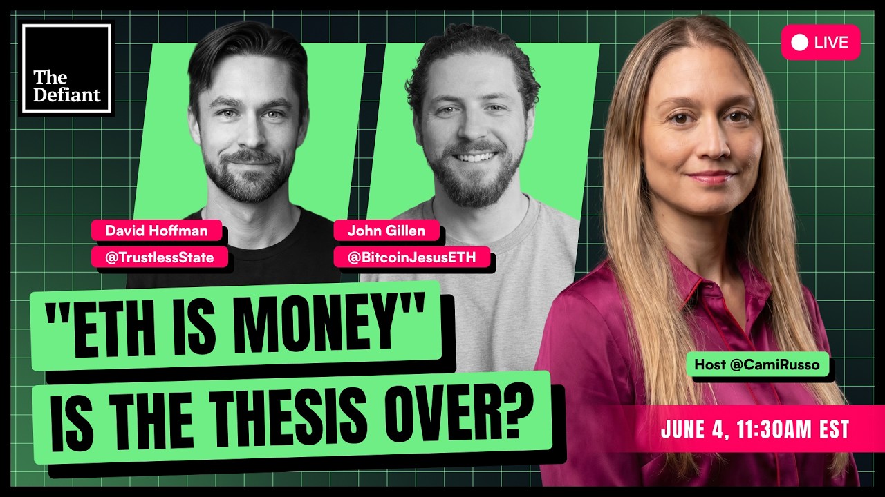 🟢 ПРЯМОЙ ЭФИР &mdash; &laquo;ETH &mdash; ЭТО ДЕНЬГИ&raquo;: ТЕЗИС БОЛЬШЕ НЕ РАБОТАЕТ? | Дэвид Хоффман против Джона Гиллена