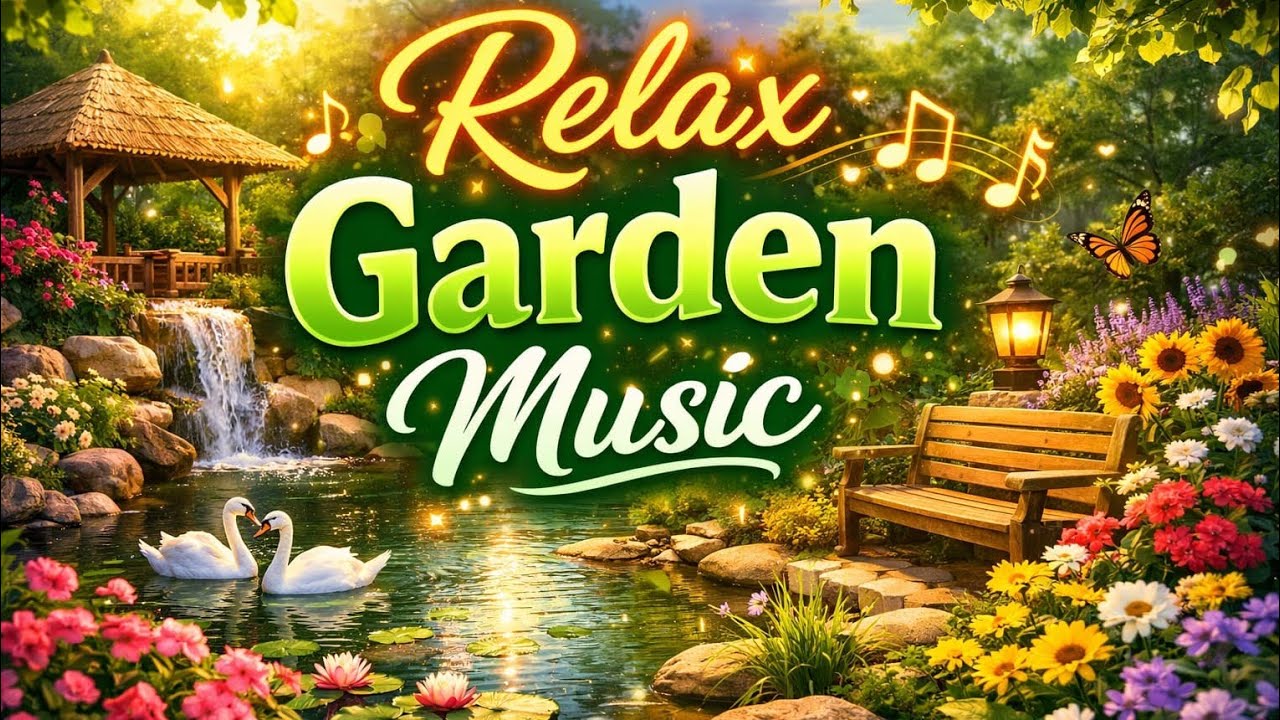 Mind Relaxing Music 🌿 Peaceful Garden Instrumental | Stress Relief & Deep Calm