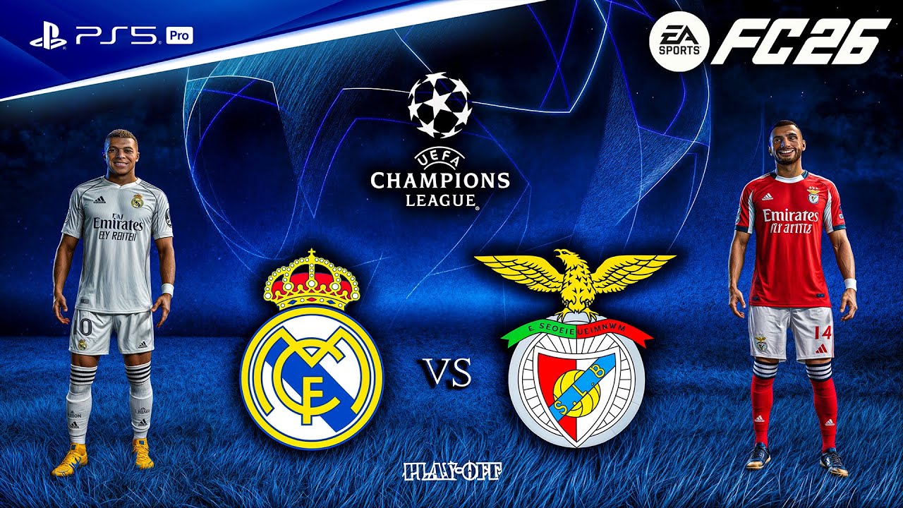 FC 26 - Real Madrid vs. Benfica - UEFA Champions League 25/26 Play-Off Full Match | PS5™ Pro [4K60]