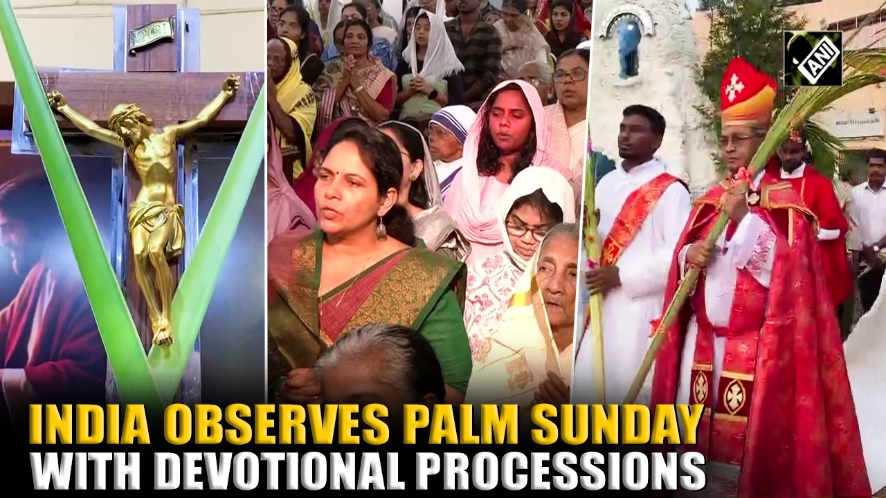 Christians in India celebrate Palm Sunday with vibrant devotional processions and prayers