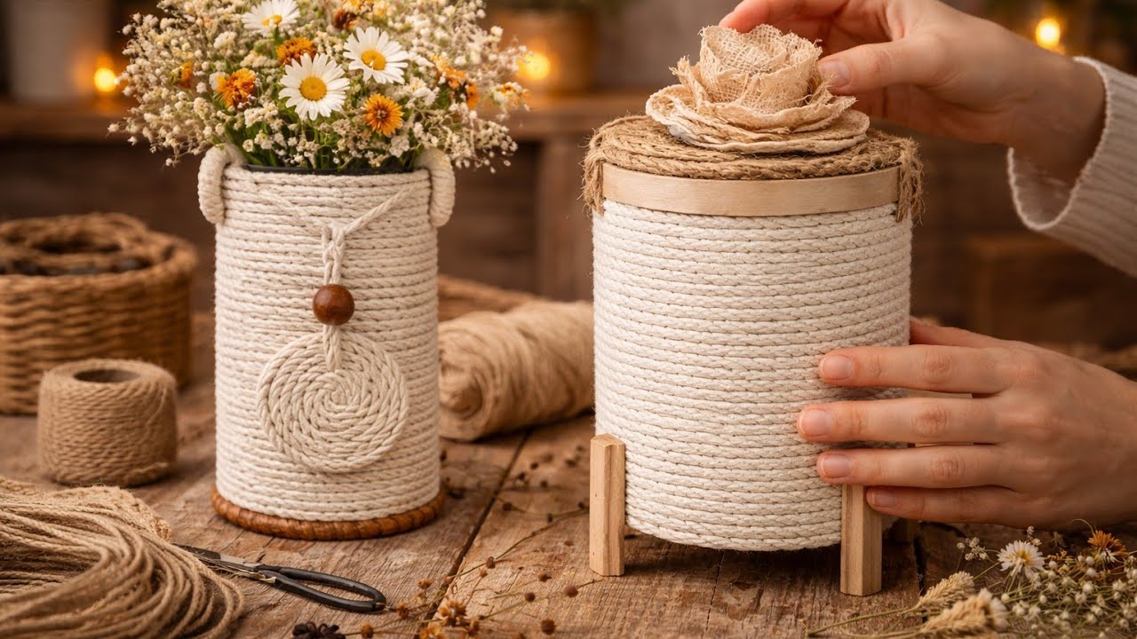 DIY Rope Decor Set 😱 No Parece Reciclado ♻️